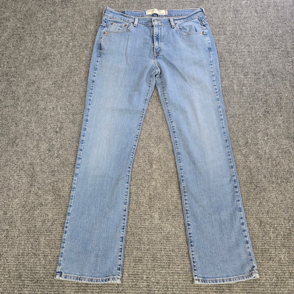 Levi's 505 Nouveau Low Straight Jeans Womens 10M 31x31 Light Wash Vintage Y2K